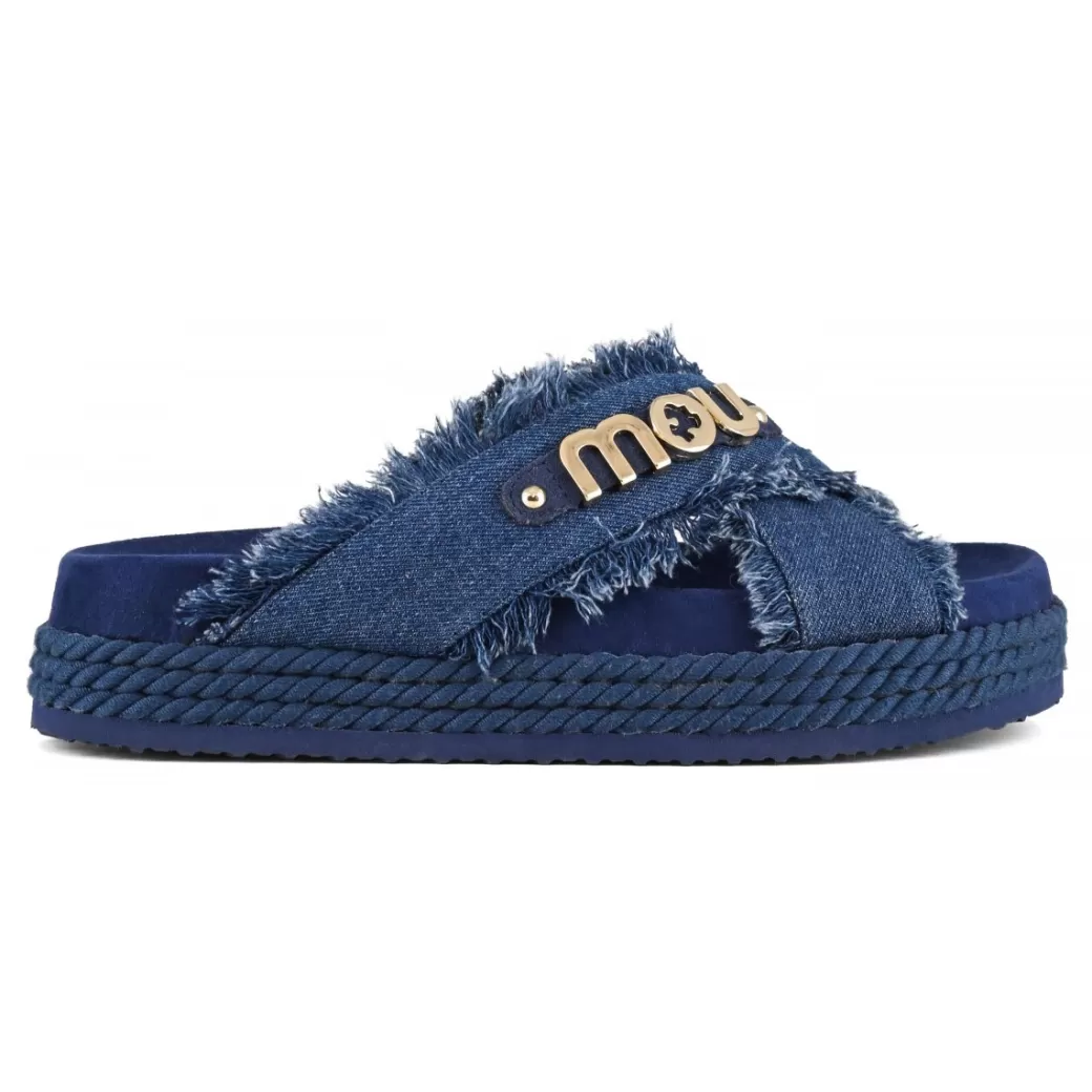Sandali^Mou Criss-cross Sandal denim