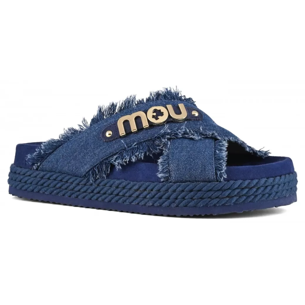 Sandali^Mou Criss-cross Sandal denim