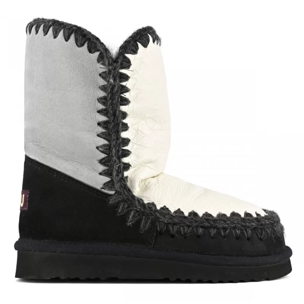 Stivaletti^Mou Eskimo 24 Color Block iced sea & black-white mix