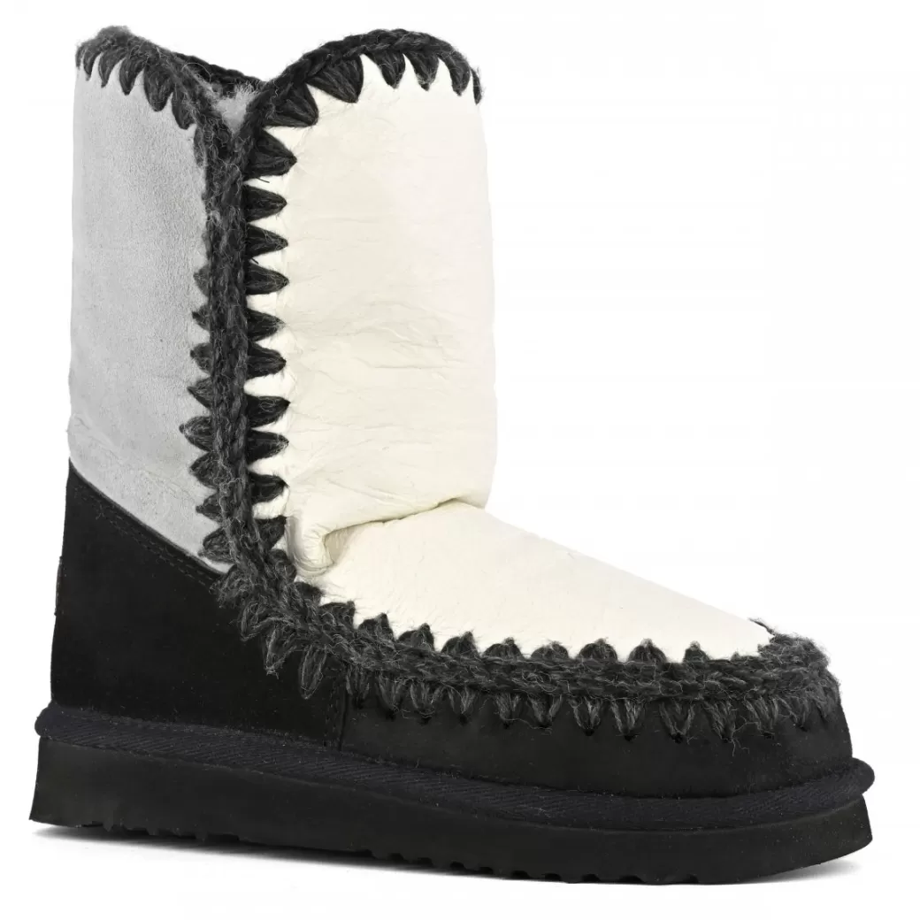 Stivaletti^Mou Eskimo 24 Color Block iced sea & black-white mix