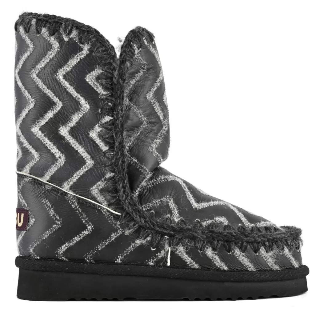 Stivaletti^Mou Eskimo 24 Zig-zag black zig-zag