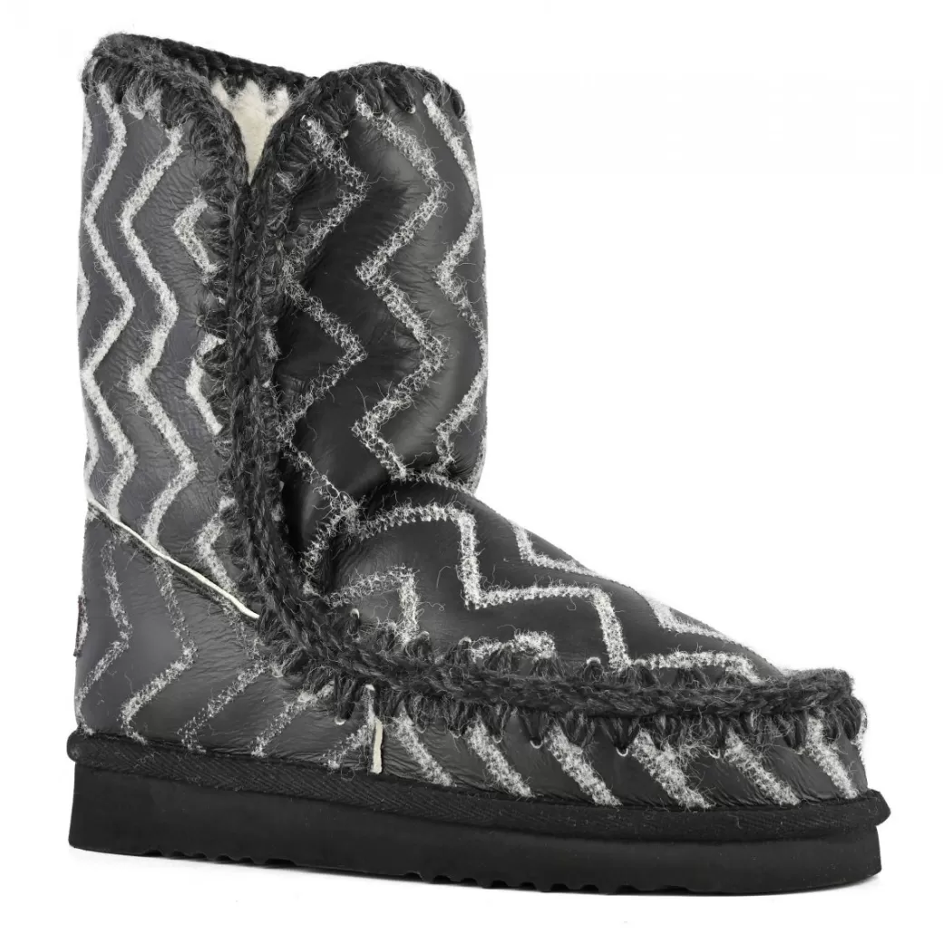 Stivaletti^Mou Eskimo 24 Zig-zag black zig-zag