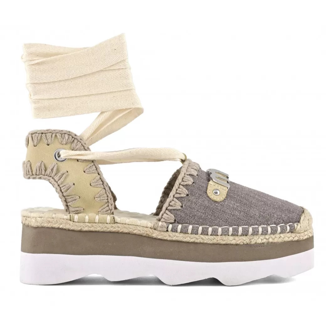 Sandali^Mou Espa Sandal Glittered Fabric