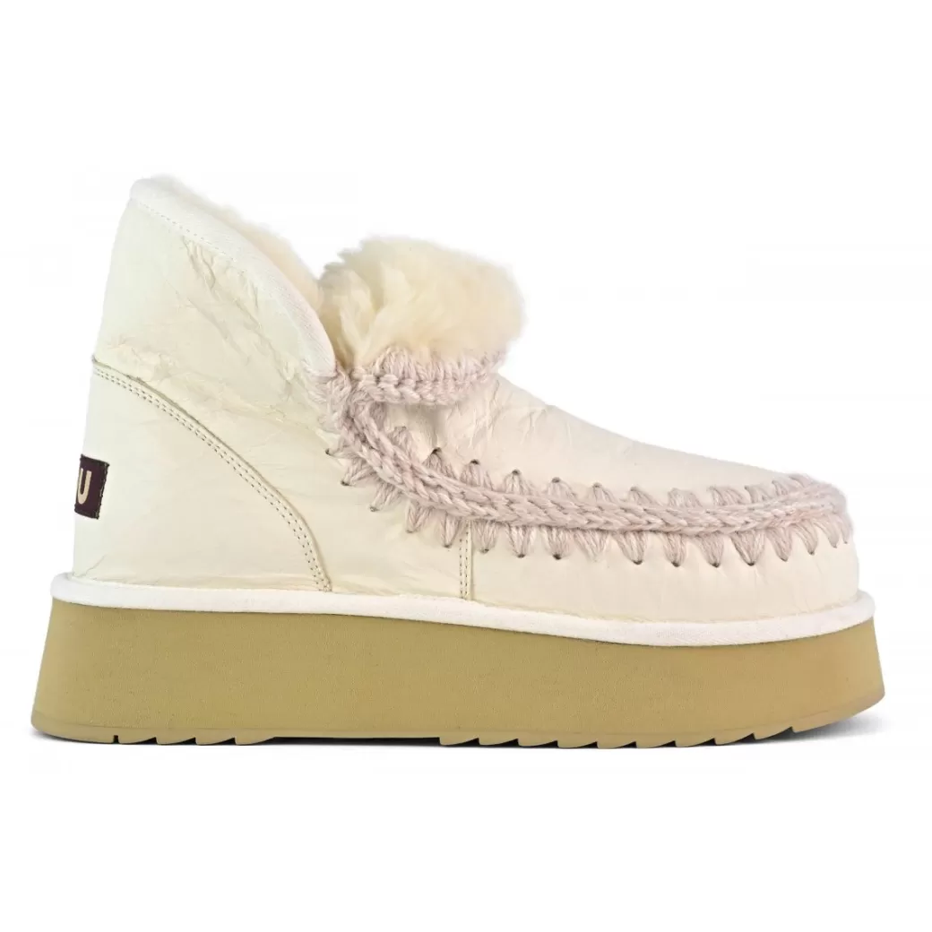 Platform^Mou Mini Eskimo Platform Boot waxi white